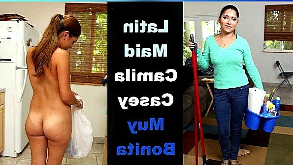 Латинская уборщица рада отсосать своему хозяину